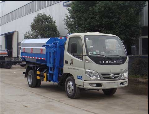 國四3-5方領(lǐng)航1掛桶垃圾車
