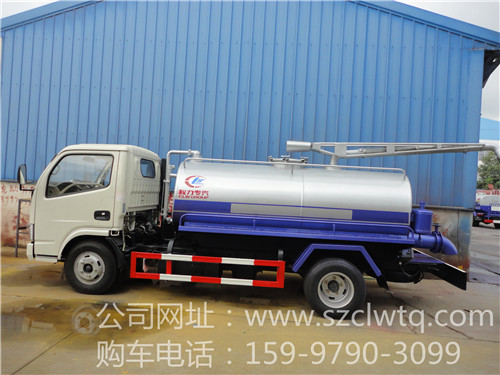 東風小多利卡吸糞車圖片展示（4方）