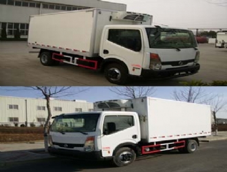 藍(lán)牌國(guó)四鄭州日產(chǎn)廂長(zhǎng)4米冷藏車(chē)