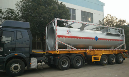 框架式液化氣體運(yùn)輸半掛車圖片