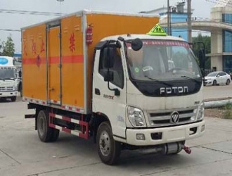 國五福田奧鈴易燃液體廂式運輸車