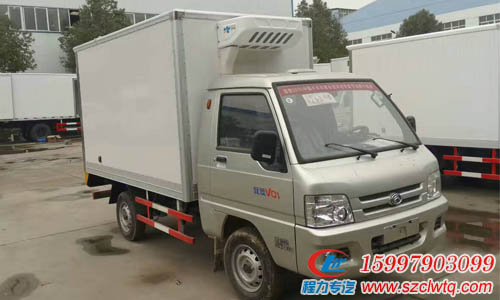 廂長(zhǎng)2.9米小型冷藏車汽油