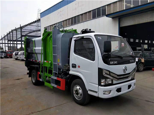 國(guó)六東風(fēng)多利卡D6側(cè)裝壓縮垃圾車7方