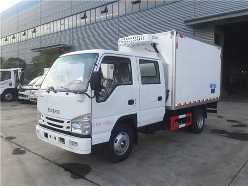 國六慶鈴五十鈴雙排座冷‬藏車，3.15米國六冷藏車 