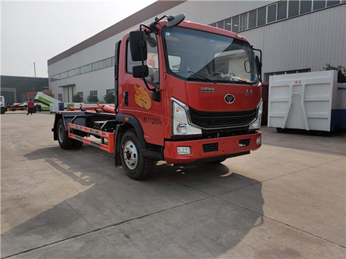 國(guó)六重汽豪曼3650軸距工程車(chē)重載型勾臂垃圾車(chē)